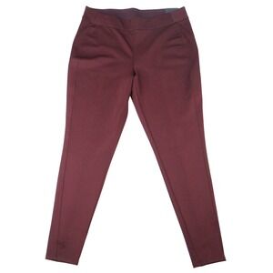 NWT-Lane Bryant Burgundy Legging Pants Women Size 14 16 Comfort Stretch Casual
